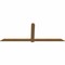 Ekena Millwork Eugene Smooth Timber Gable Bracket, Western Red Cedar, 108"W x 40"H x 1 1/2"D x 5 1/2"F, 9/12 Pitch GBW108X40X0206EUG00SWR - alternate 2